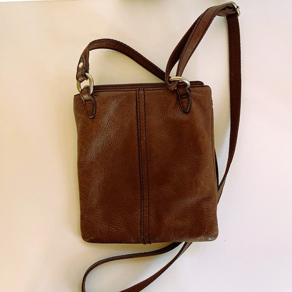 Fossil Brown Leather Crossbody - Picture 2 of 2